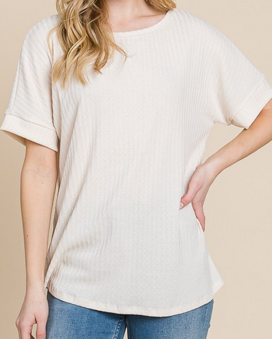 Cute And Casual Tee Ivory