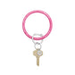 Resin Big O Key Ring Pink Topaz