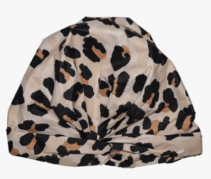 Luxury Shower Cap Leopard